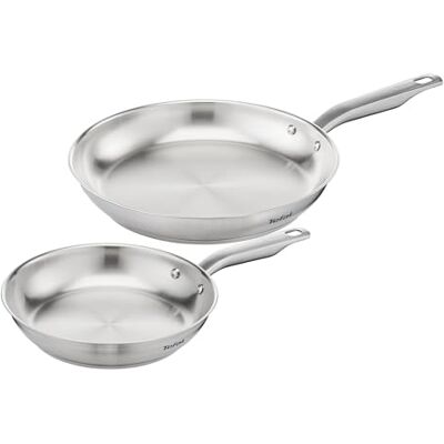 Tefal Virtuoso Set van 2 pannen 24 en 28 cm Thermo-Fusion Base Roestvrijstalen inductiekookplaten – maakt het aanbraden van vlees en groenten mogelijk – Thermo-Fusion basis voor Tefal Virtuoso Set van 2 pannen 24 en 28 cm Thermo-Fusion Base Roestvrijstalen inductiekookplaten – maakt het aanbraden van vlees en groenten mogelijk – Thermo-Fusion basis voor