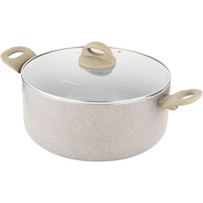 Florina ISLA Aluminium steelpan 7 liter I 28 cm I aluminium pan met antiaanbaklaag snelle en gelijkmatige verwarming Soft Touch handgrepen esthetisch design Florina ISLA Aluminium steelpan 7 liter I 28 cm I aluminium pan met antiaanbaklaag snelle en gelijkmatige verwarming Soft Touch handgrepen esthetisch design