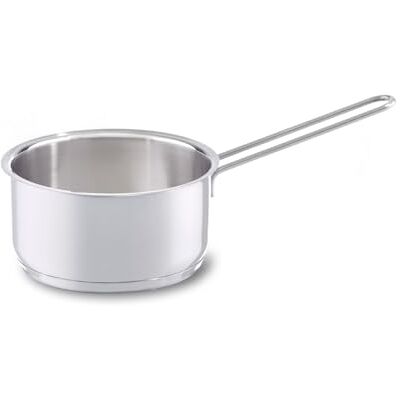 Fissler Roestvrijstalen steelpan, diameter 12 cm, 0,5 liter, zonder deksel, inductie, zilverkleurig Fissler Roestvrijstalen steelpan, diameter 12 cm, 0,5 liter, zonder deksel, inductie, zilverkleurig