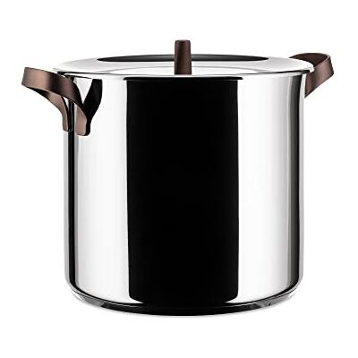 Alessi PU100/24 edo Pu100/24 Design kookpan met handgrepen PVD-coating 18/10, roestvrij staal, bruin Alessi PU100/24 edo Pu100/24 Design kookpan met handgrepen PVD-coating 18/10, roestvrij staal, bruin