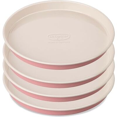 Dr. Oetker 4654 bakvorm Retro Layer, set van 4, diameter 17 x 3 cm, plaatstaal, roze/crème, 17 x 17 x 3 cm Dr. Oetker 4654 bakvorm Retro Layer, set van 4, diameter 17 x 3 cm, plaatstaal, roze/crème, 17 x 17 x 3 cm