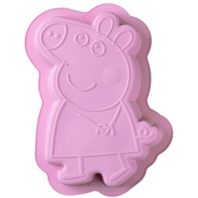 Dr. Oetker Peppa Pig siliconen taartvorm, 1200 ml, zuur- en hittebestendig, perfect voor het bakken met kinderen, ideaal voor verjaardagen Dr. Oetker Peppa Pig siliconen taartvorm, 1200 ml, zuur- en hittebestendig, perfect voor het bakken met kinderen, ideaal voor verjaardagen