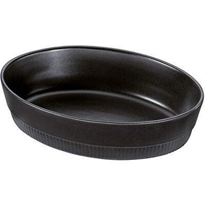 Spring Chalet Ovenschaal, ovaal, keramiek, 30 cm, zwart Spring Chalet Ovenschaal, ovaal, keramiek, 30 cm, zwart