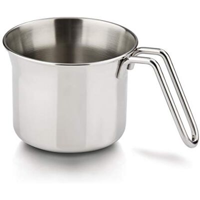 Barazzoni Conische steelpan met lange steel 14 cm I Piccinini staal Barazzoni Conische steelpan met lange steel 14 cm I Piccinini staal