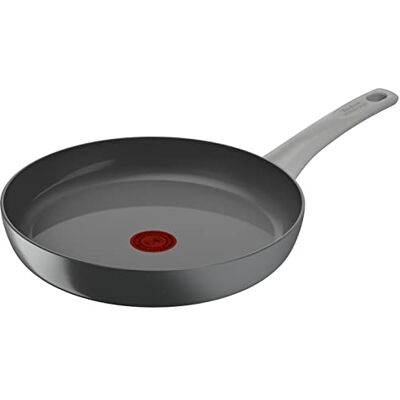 Rowenta Tefal Renew On keramische pan, antiaanbaklaag, inductie, 32 cm, grijs Keramische inductiekookpan voor gezond koken zonder vet Thermo-Signal-technologie voor perfect aanbraden Rowenta Tefal Renew On keramische pan, antiaanbaklaag, inductie, 32 cm, grijs Keramische inductiekookpan voor gezond koken zonder vet Thermo-Signal-technologie voor perfect aanbraden