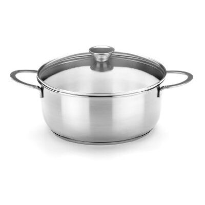 BRA Ancora Kookpan, 18 cm, roestvrij staal 18/10, met glazen deksel, geschikt voor alle warmtebronnen, inclusief inductie BRA Ancora Kookpan, 18 cm, roestvrij staal 18/10, met glazen deksel, geschikt voor alle warmtebronnen, inclusief inductie