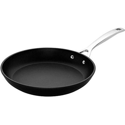 Le Creuset Pan met antiaanbaklaag van gesmeed aluminium, 28 cm, mat zwart, 51112280010002 Le Creuset Pan met antiaanbaklaag van gesmeed aluminium, 28 cm, mat zwart, 51112280010002
