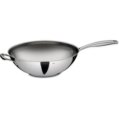 kela 10193 Wok, roestvrij staal 18/10 met glanzende afwerking, geschikt voor inductie, Ø 32 cm, Flavoria kela 10193 Wok, roestvrij staal 18/10 met glanzende afwerking, geschikt voor inductie, Ø 32 cm, Flavoria