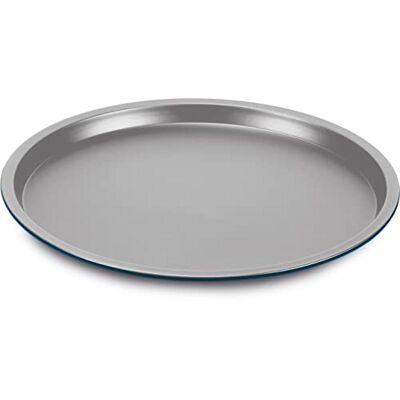 Guardini , Linea XBake, pizzapan 32 cm, staal met antiaanbaklaag, "groen staal" met nieuwe PFAS-vrije coating, grijs/blauw Guardini , Linea XBake, pizzapan 32 cm, staal met antiaanbaklaag, "groen staal" met nieuwe PFAS-vrije coating, grijs/blauw