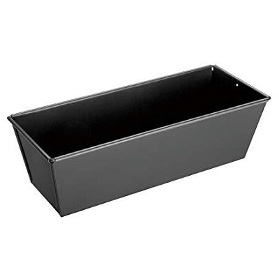 Vogue GD003 taartvorm, antiaanbaklaag, van koolstofstaal, 8 x 25 x 10 cm, zwart Vogue GD003 taartvorm, antiaanbaklaag, van koolstofstaal, 8 x 25 x 10 cm, zwart