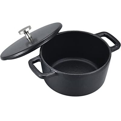 Baumalu Mini-container rond Ø 14 cm + deksel – 0,8 l – 1,44 kg, zwart design Baumalu Mini-container rond Ø 14 cm + deksel – 0,8 l – 1,44 kg, zwart design