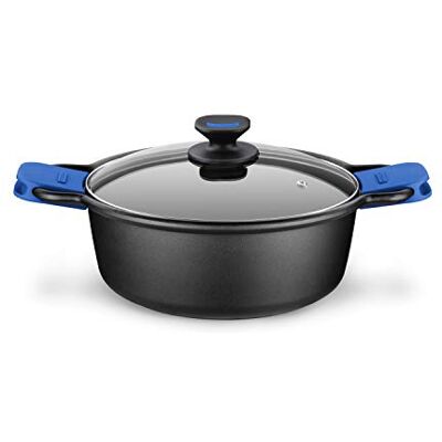Monix Solid Kookpan, hoog, 20 cm, gegoten aluminium met antiaanbaklaag, teflon innovaties zonder PFOA, geschikt voor alle warmtebronnen, inclusief inductie Monix Solid Kookpan, hoog, 20 cm, gegoten aluminium met antiaanbaklaag, teflon innovaties zonder PFOA, geschikt voor alle warmtebronnen, inclusief inductie