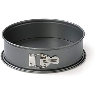 Kaiser Gourmet springvorm, rond, 20 cm, platte bodem, ronde taartvorm, antiaanbaklaag, lekvrij, hittebestendig tot 230 °C, grijs Kaiser Gourmet springvorm, rond, 20 cm, platte bodem, ronde taartvorm, antiaanbaklaag, lekvrij, hittebestendig tot 230 °C, grijs