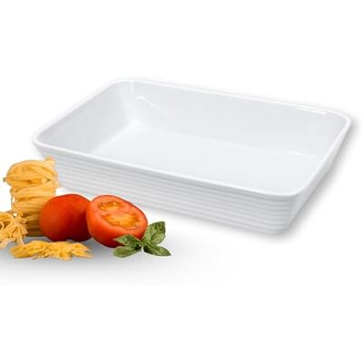 Küchenprofi BURGUND Rechthoekige ovenschaal 20 cm van hard porselein, wit, magnetronbestendig, ovenbestendig, hittebestendig tot 280 graden, kleine ovenvorm Küchenprofi BURGUND Rechthoekige ovenschaal 20 cm van hard porselein, wit, magnetronbestendig, ovenbestendig, hittebestendig tot 280 graden, kleine ovenvorm