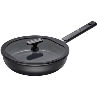 Fiskars Stoofpan met deksel, Hard Face, diameter 26 cm, inhoud: 2,8 liter, alle warmtebronnen, antiaanbaklaag, krasbestendig, aluminium/kunststof, zwart, 1075529 Fiskars Stoofpan met deksel, Hard Face, diameter 26 cm, inhoud: 2,8 liter, alle warmtebronnen, antiaanbaklaag, krasbestendig, aluminium/kunststof, zwart, 1075529