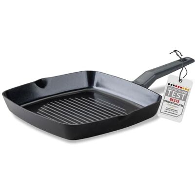 Fackelmann Statement Grillpan 28 cm pan met keramische coating gerecycled aluminium met antiaanbaklaag voor alle warmtebronnen, inclusief inductie, PFAS-vrij Fackelmann Statement Grillpan 28 cm pan met keramische coating gerecycled aluminium met antiaanbaklaag voor alle warmtebronnen, inclusief inductie, PFAS-vrij