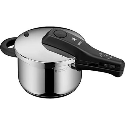 WMF Perfect One Pot Inductie-snelkookpan, 2,5 l, stoompan, 2 kookstanden, eenhandige kookstandregelaar, geschikt voor alle warmtebronnen, Cromargan roestvrij staal gepolijst WMF Perfect One Pot Inductie-snelkookpan, 2,5 l, stoompan, 2 kookstanden, eenhandige kookstandregelaar, geschikt voor alle warmtebronnen, Cromargan roestvrij staal gepolijst