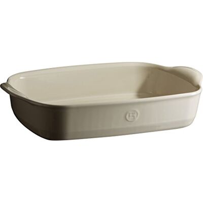 Emile Henry Eh029552 ovenschaal 36 x 23 x 7 cm Rechthoekig Keramisch Beige Klei Emile Henry Eh029552 ovenschaal 36 x 23 x 7 cm Rechthoekig Keramisch Beige Klei