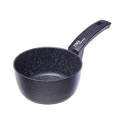 Moneta Etnea, steelpan, antiaanbaklaag, krasbestendig, steenoppervlak, vaatwasmachinebestendig, 16 cm, standaard Moneta Etnea, steelpan, antiaanbaklaag, krasbestendig, steenoppervlak, vaatwasmachinebestendig, 16 cm, standaard