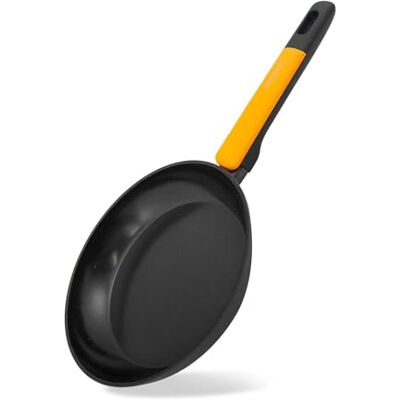Fackelmann Soft Pan met antiaanbaklaag 20 cm, gesmeed aluminium, Greblon keramische coating, PFA-vrij, geschikt voor inductie, vitro, gas en oven, zachte handgreep van hittebestendige siliconen, 1 Fackelmann Soft Pan met antiaanbaklaag 20 cm, gesmeed aluminium, Greblon keramische coating, PFA-vrij, geschikt voor inductie, vitro, gas en oven, zachte handgreep van hittebestendige siliconen, 1