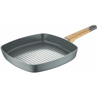San Ignacio Braadpan Earth Grey SG-6754 aluminium grijs 28 x 28 cm San Ignacio Braadpan Earth Grey SG-6754 aluminium grijs 28 x 28 cm