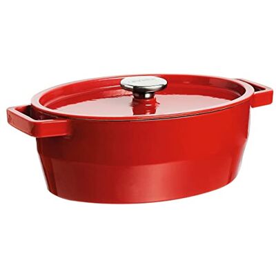 Pyrex SlowCook Ovale stoofpan van gietijzer, geschikt voor alle warmtebronnen, inclusief inductie Ø 33 cm Pyrex SlowCook Ovale stoofpan van gietijzer, geschikt voor alle warmtebronnen, inclusief inductie Ø 33 cm