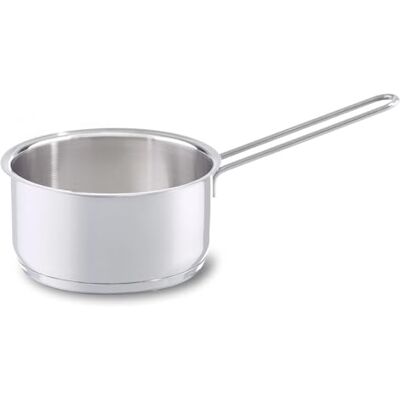 Fissler Steelpan met schacht van roestvrij staal (Ø 14 cm, 1 l), voor kleine hapjes, zonder deksel, niet gecoat, compatibel met inductie, zilverkleurig Fissler Steelpan met schacht van roestvrij staal (Ø 14 cm, 1 l), voor kleine hapjes, zonder deksel, niet gecoat, compatibel met inductie, zilverkleurig