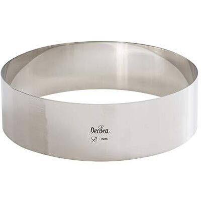 Decora 0063751 Cirkelframe, roestvrij staal, diameter 24 x 6 cm Decora 0063751 Cirkelframe, roestvrij staal, diameter 24 x 6 cm