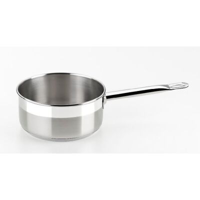 BRA Professioneel: steelpan, 18 cm, roestvrij staal 18/10, geschikt voor alle warmtebronnen, inclusief inductie BRA Professioneel: steelpan, 18 cm, roestvrij staal 18/10, geschikt voor alle warmtebronnen, inclusief inductie