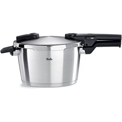 Fissler Vitaquick Premium snelkookpan (4,5 l, Ø 22 cm) roestvrij staal, 2 kookstanden, Made in Germany Fissler Vitaquick Premium snelkookpan (4,5 l, Ø 22 cm) roestvrij staal, 2 kookstanden, Made in Germany