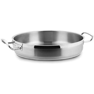 LACOR ECO-Chef koekenpan zonder deksel, roestvrij staal, 40-49,5 x 49 x 13,5 cm LACOR ECO-Chef koekenpan zonder deksel, roestvrij staal, 40-49,5 x 49 x 13,5 cm