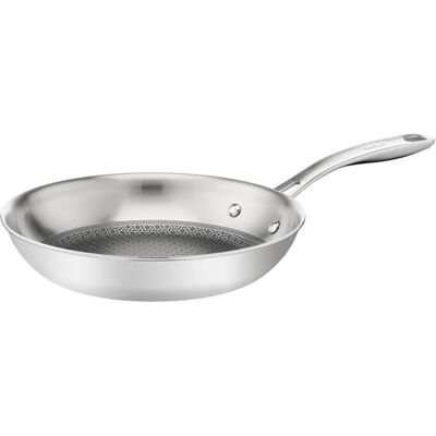 Tefal Eternal Mesh E49706 braadpan 28 cm met veilige en krasbestendige mesh-coating, geschikt voor alle warmtebronnen, drielaagse pan, geschikt voor inductie, Tefal Eternal Mesh E49706 braadpan 28 cm met veilige en krasbestendige mesh-coating, geschikt voor alle warmtebronnen, drielaagse pan, geschikt voor inductie,