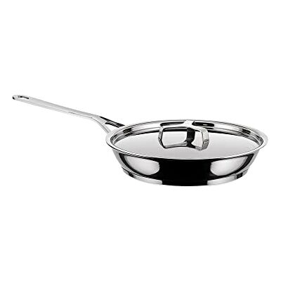 Alessi AJM110/24 Pots&Pans koekenpan met lange steel 18/10 roestvrij staal gepolijst 24 cm Alessi AJM110/24 Pots&Pans koekenpan met lange steel 18/10 roestvrij staal gepolijst 24 cm