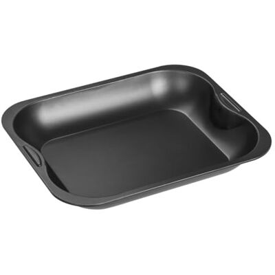 Zenker 7210 Rechthoekige ovenschaal, kleine ovenschaal met hoge randen, anti-aanbaklaag, grijs, 28 x 23 x 4 cm Zenker 7210 Rechthoekige ovenschaal, kleine ovenschaal met hoge randen, anti-aanbaklaag, grijs, 28 x 23 x 4 cm