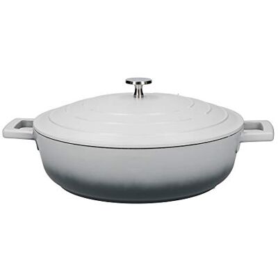 Master Class MasterClass Ovenschaal met deksel, 4 l/28 cm, licht gegoten aluminium Lichte en ondiepe braadpan, zelfbewaterend deksel, ovenbestendig, gemakkelijk vast te pakken handgrepen, krasbestendig Master Class MasterClass Ovenschaal met deksel, 4 l/28 cm, licht gegoten aluminium Lichte en ondiepe braadpan, zelfbewaterend deksel, ovenbestendig, gemakkelijk vast te pakken handgrepen, krasbestendig