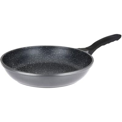 Sitram 714213 pan van gegoten aluminium, voor binnen steenlook, Ø 24 cm, H 5 cm, Whitford Xylan antiaanbaklaag, 2-laags, PFOA-vrij, hittebestendige soft-touch handgreep, voor alle warmtebronnen, inclusief inductie Sitram 714213 pan van gegoten aluminium, voor binnen steenlook, Ø 24 cm, H 5 cm, Whitford Xylan antiaanbaklaag, 2-laags, PFOA-vrij, hittebestendige soft-touch handgreep, voor alle warmtebronnen, inclusief inductie