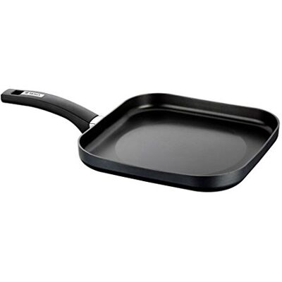 Monix Resistent Plus Vierkante grill, zonder groeven, 28 cm, gemaakt van aluminium met antiaanbaklaag, Teflon, innovaties zonder PFOA, compatibel met alle warmtebronnen, inclusief inductie Monix Resistent Plus Vierkante grill, zonder groeven, 28 cm, gemaakt van aluminium met antiaanbaklaag, Teflon, innovaties zonder PFOA, compatibel met alle warmtebronnen, inclusief inductie