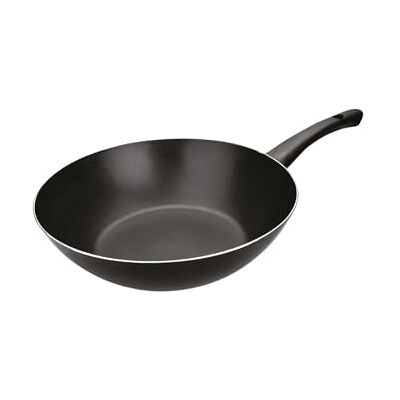 IBILI Indubasic Wok, 16 cm, aluminium, antiaanbaklaag, geschikt voor inductie, zwart IBILI Indubasic Wok, 16 cm, aluminium, antiaanbaklaag, geschikt voor inductie, zwart