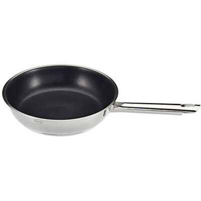 RÖSLE Elegance Premium universele braadpan met ProPlex antiaanbaklaag, 24 cm, roestvrij staal 18/10, geschikt voor inductie, vaatwasmachinebestendig RÖSLE Elegance Premium universele braadpan met ProPlex antiaanbaklaag, 24 cm, roestvrij staal 18/10, geschikt voor inductie, vaatwasmachinebestendig