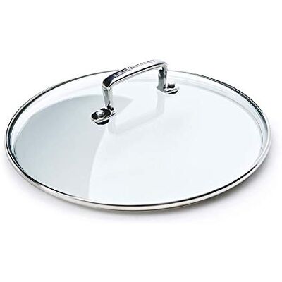 Le Creuset Glazen deksel met antiaanbaklaag voor wok, 32 cm, 96200832000000 Le Creuset Glazen deksel met antiaanbaklaag voor wok, 32 cm, 96200832000000
