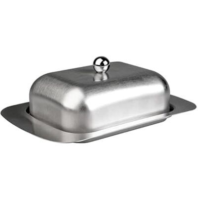 IBILI 722900 botervloot met deksel, roestvrij staal, 20 x 13 x 8 cm, zilverkleurig IBILI 722900 botervloot met deksel, roestvrij staal, 20 x 13 x 8 cm, zilverkleurig