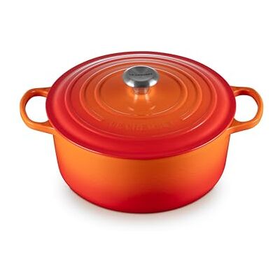 Le Creuset Signature Stoofpan van geëmailleerd gietijzer met deksel, Ø 28 cm, rond, 6,7 liter, 6,125 kg, vulkanisch, 21177280902430 Le Creuset Signature Stoofpan van geëmailleerd gietijzer met deksel, Ø 28 cm, rond, 6,7 liter, 6,125 kg, vulkanisch, 21177280902430