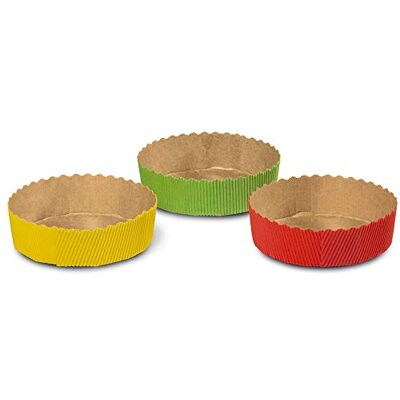 Guardini Monouso Tartatinevorm Ø 10 cm, bakpapier, verschillende kleuren, 6 stuks Guardini Monouso Tartatinevorm Ø 10 cm, bakpapier, verschillende kleuren, 6 stuks