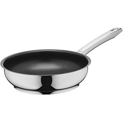 Silit Calabria koekenpan met roestvrijstalen coating en roestvrijstalen handgreep, ovenbestendig, voor soepel koken, 20 cm Silit Calabria koekenpan met roestvrijstalen coating en roestvrijstalen handgreep, ovenbestendig, voor soepel koken, 20 cm