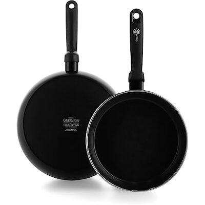 GreenPan Keramische 2-delige Koekenpannenset (24/28 cm) Geschikt voor inductie en vaatwasmachinebestendig Gezonde antiaanbaklaag zonder PFAS,Torino GreenPan Keramische 2-delige Koekenpannenset (24/28 cm) Geschikt voor inductie en vaatwasmachinebestendig Gezonde antiaanbaklaag zonder PFAS,Torino