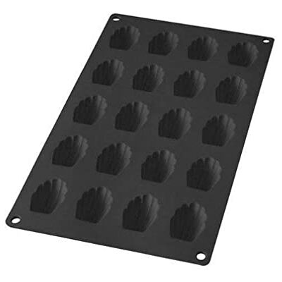 Lékué Gourmet bakvorm voor mini-madeleines, 20 vakjes, zwart Lékué Gourmet bakvorm voor mini-madeleines, 20 vakjes, zwart