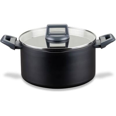 Fackelmann Statement steelpan 24 cm steelpan met keramische coating gerecycled aluminium met antiaanbaklaag PFAS-vrij hittebestendige handgreep voor alle soorten Fackelmann Statement steelpan 24 cm steelpan met keramische coating gerecycled aluminium met antiaanbaklaag PFAS-vrij hittebestendige handgreep voor alle soorten