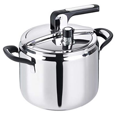 Barazzoni Silicon PRO drukpan ø22 cm, inhoud 7,0 l, roestvrij staal 18/10, gemaakt in Italië, 7 liter, roestvrij, zilver Barazzoni Silicon PRO drukpan ø22 cm, inhoud 7,0 l, roestvrij staal 18/10, gemaakt in Italië, 7 liter, roestvrij, zilver