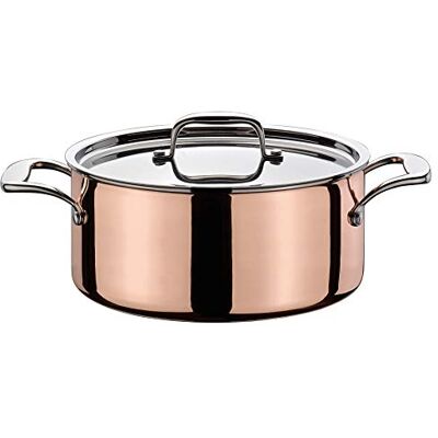Spring Cuinox KP0715500624 steelpan, roestvrij staal, 18/8, 4,7 l, koper Spring Cuinox KP0715500624 steelpan, roestvrij staal, 18/8, 4,7 l, koper