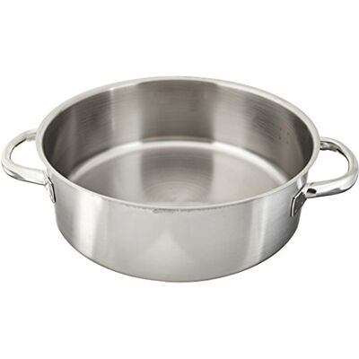 PADERNO 11009-32 steelpan, diep, 2 handgrepen, 32 cm PADERNO 11009-32 steelpan, diep, 2 handgrepen, 32 cm